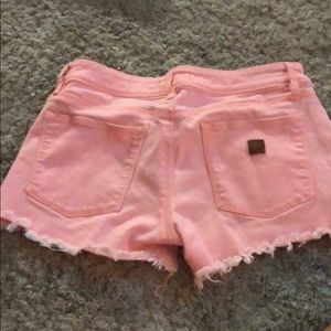 Roxy Shorts - Roxy cutoff Jean shorts! Gorgeous color coral Roxy Shorts - Roxy cutoff Jean shorts! Gorgeous color coral